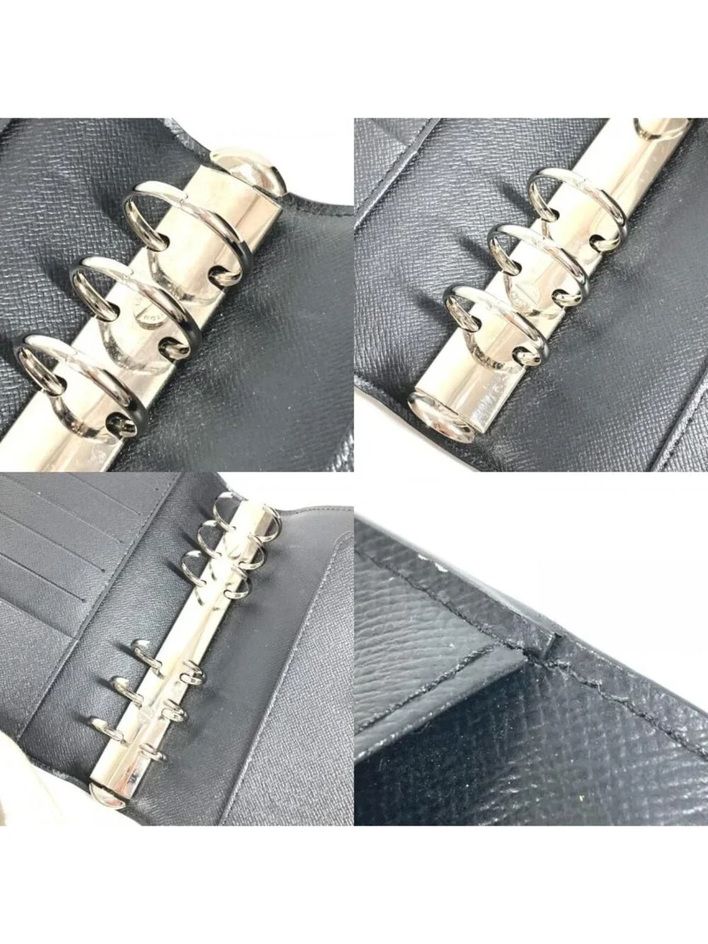 Louis Vuitton Notebook Cover Agenda MM Epi Leather Noir Black